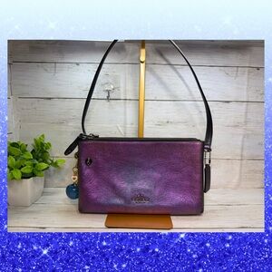 Rare Coach Crosby Hologram Iridescent
Crossbody Purple Green blue